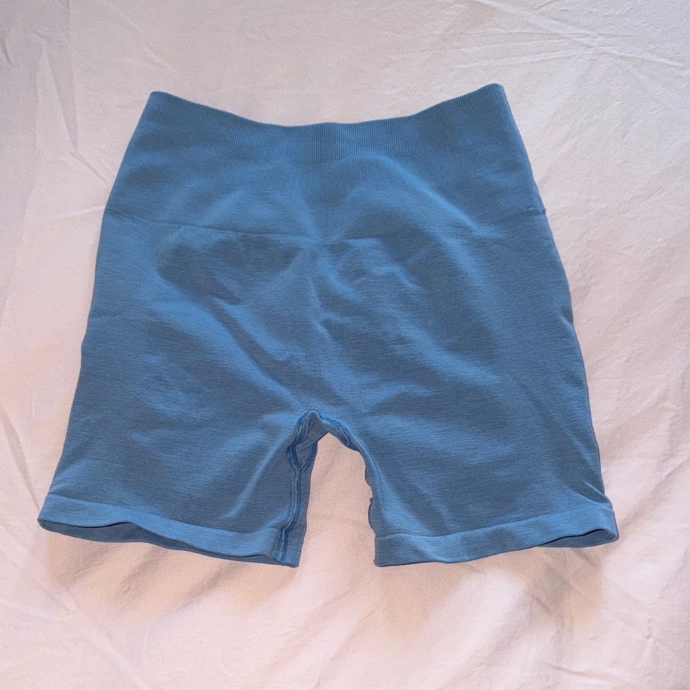 Alphalete Women's Athletic Shorts in Sky Blue